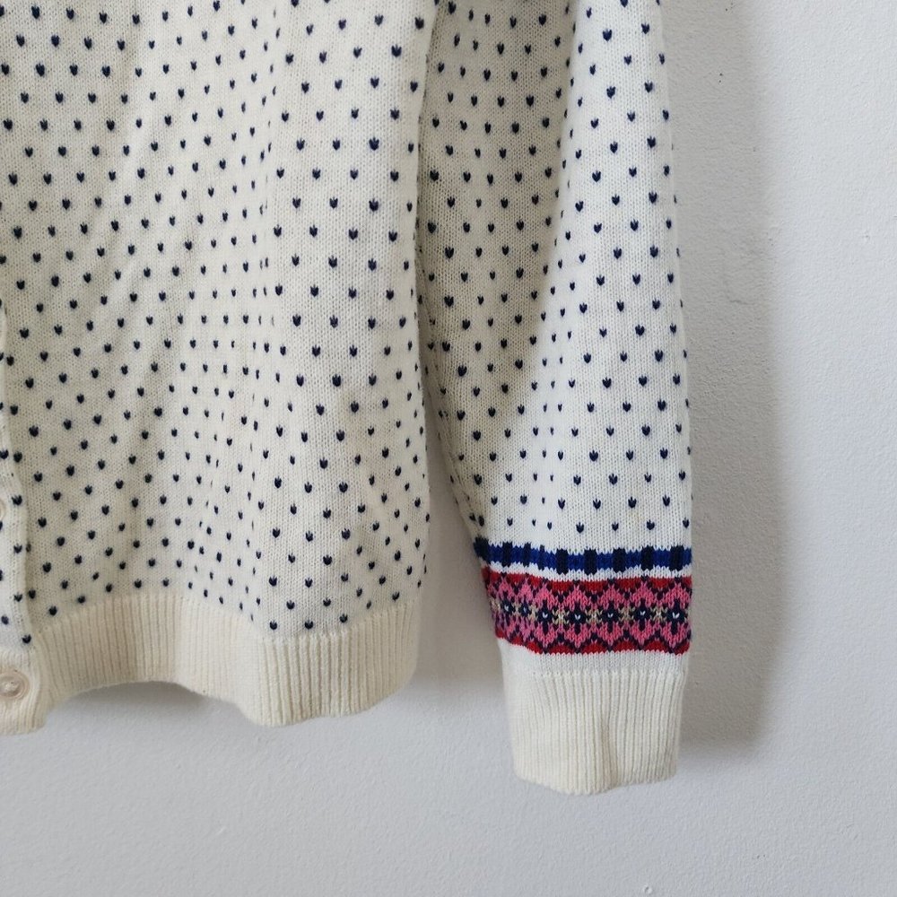 Talbots Button Down Sweater Nordic Medium Nwt - image 4